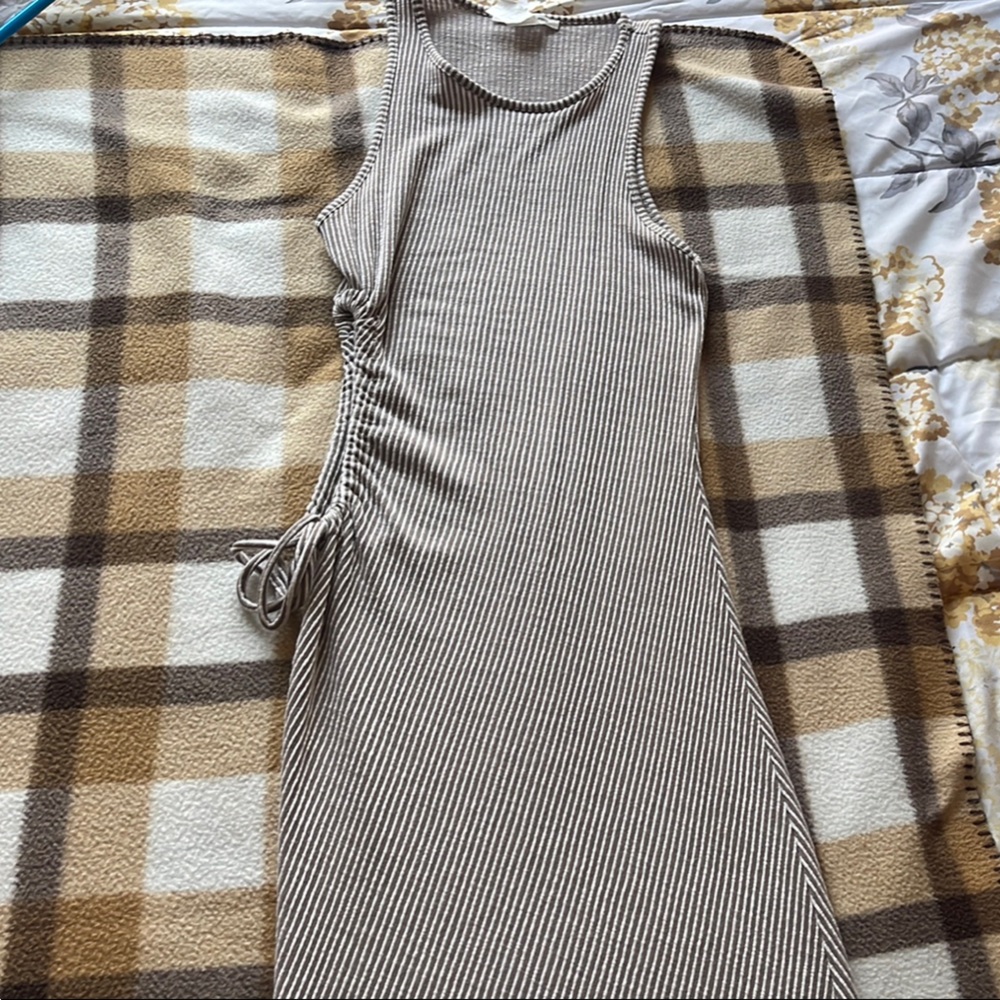 Striped Sleeveless Nightgown